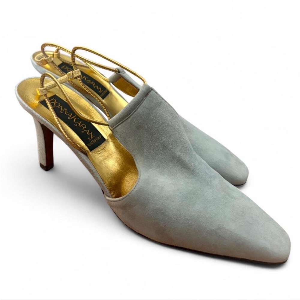 Donna Karan Mint Slingback Heels